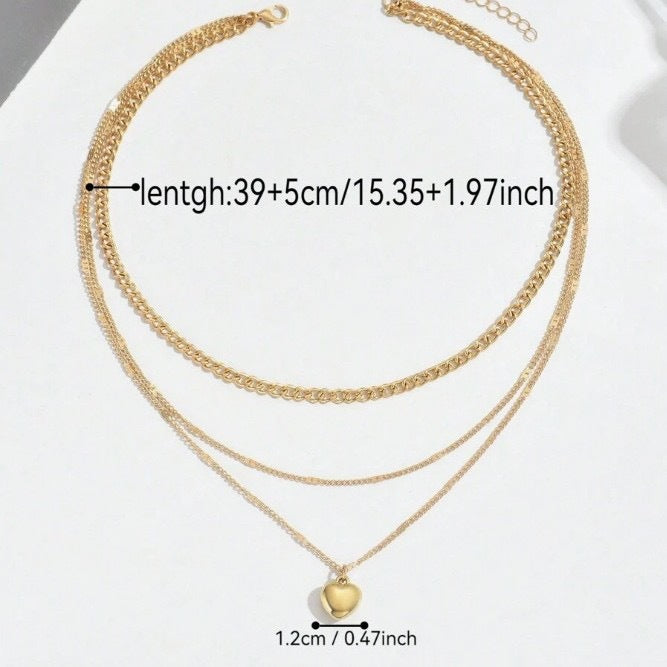 Dreilagige Goldkette Karnz
