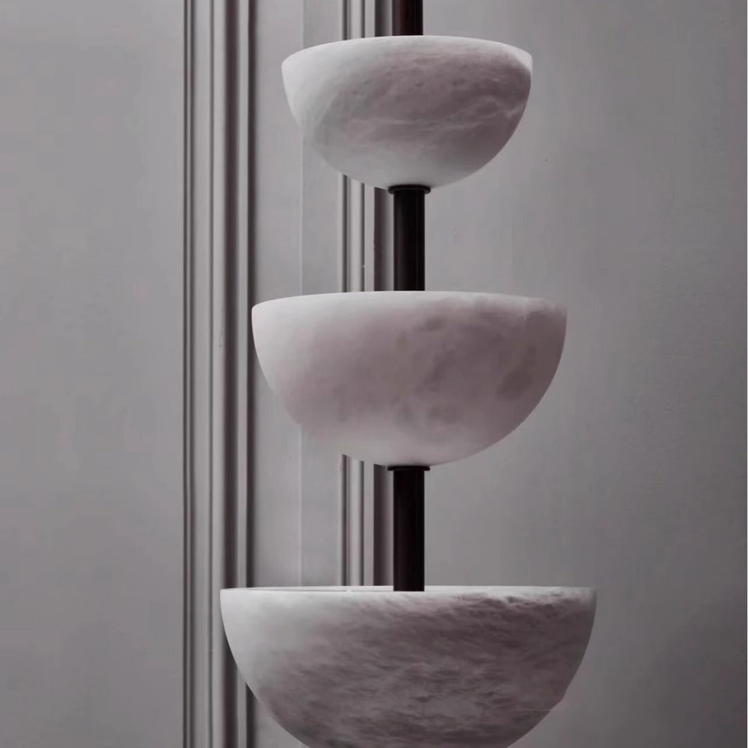 Künstlerische Alabaster Stehlampe