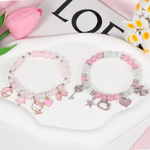 Charm Perlen Freundschaft Armband Set Karnz