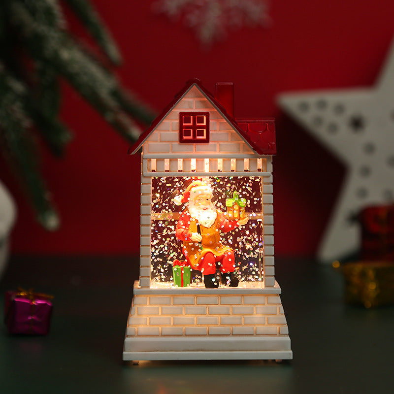Beleuchtetes Weihnachtsdorf mit beweglichen Figuren Karnz