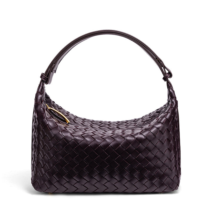 Geflochtene Vegane Leder Schultertasche Karnz