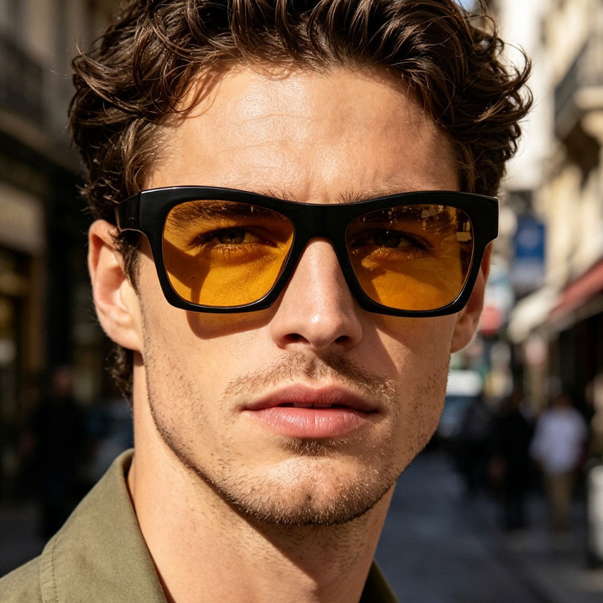 Damen modische Sonnenbrille im eleganten Rechteck-Design Karnz