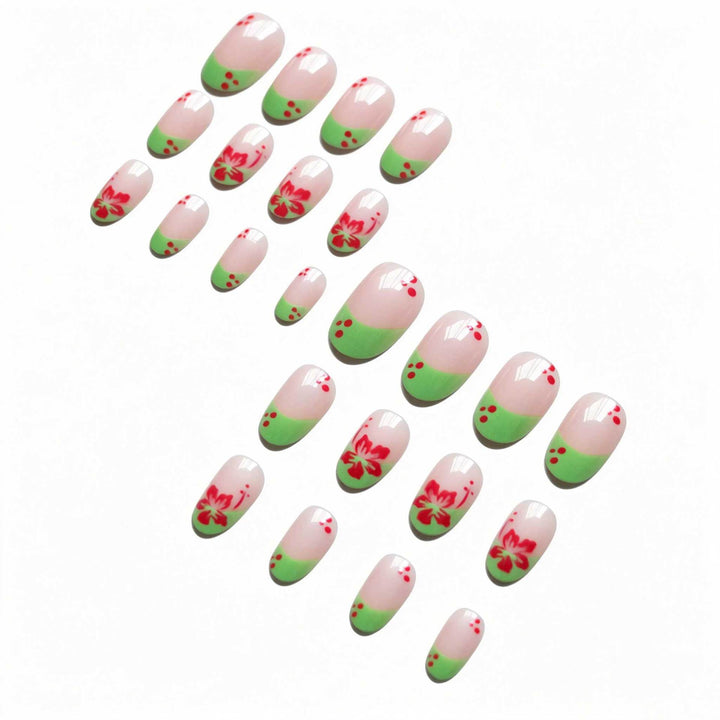 Florales Akzent Nageldesign