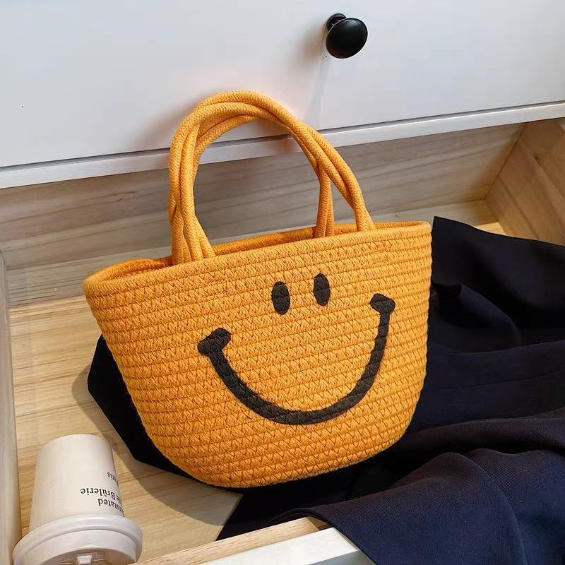 Damen Handtasche mit fröhlichem Smiley-Motiv Karnz