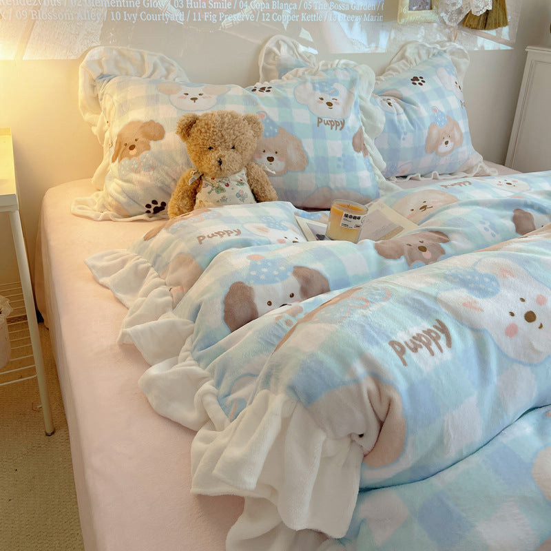 Gemütliche Plüschdecke