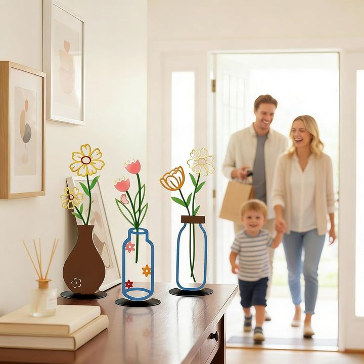 Dekorative Blumen vase Karnz