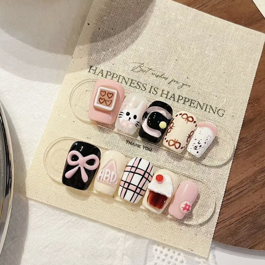 Künstlerische Nail Art Aufkleber Designs