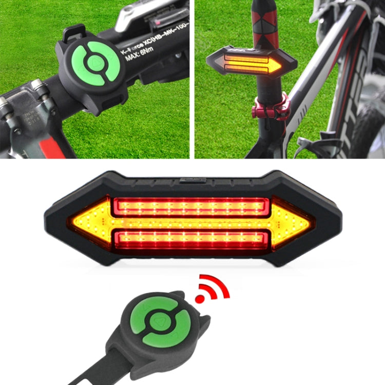 Intelligente Fahrradrückleuchte mit drahtloser Fernbedienung, Blinklicht und Warnleuchte