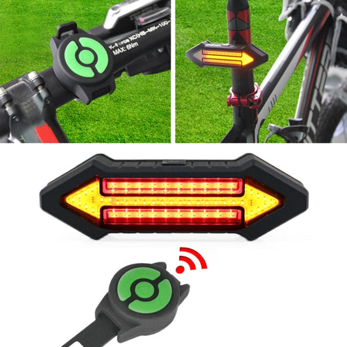 Intelligente Fahrradrückleuchte mit drahtloser Fernbedienung, Blinklicht und Warnleuchte