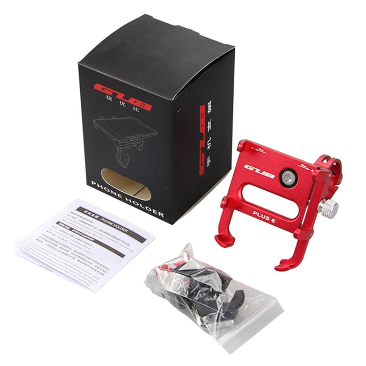 GUB Plus 6 Handyhalterung für MTB-Fahrräder aus Aluminiumlegierung (Schwarz)