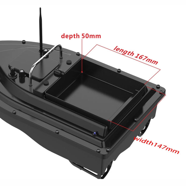 D16 Smart RC Angelköderboot, 2 kg Traglast, 500 m