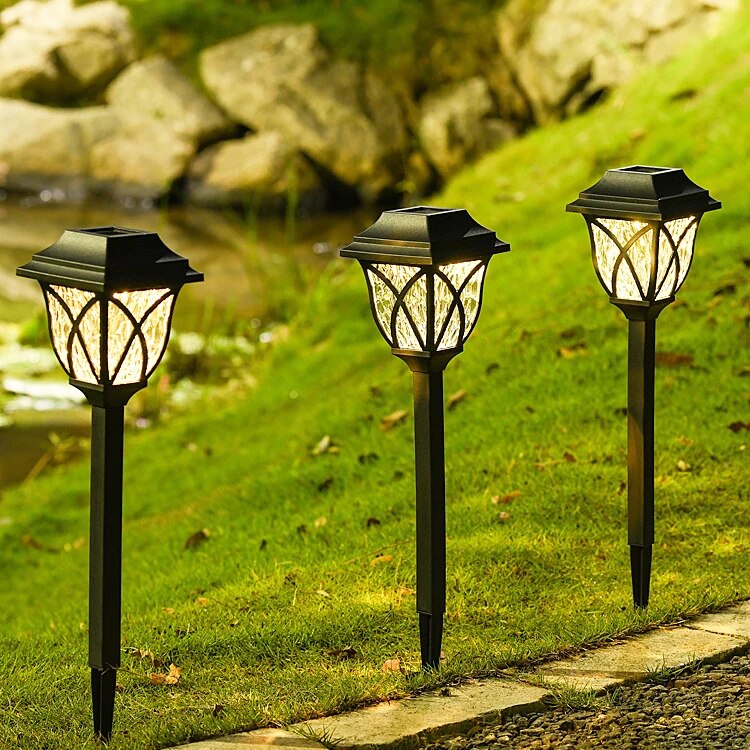 LED Solar Gartenleuchten – Dekorative Solarbetriebene Rasenlichter für Außenwege | Karnz