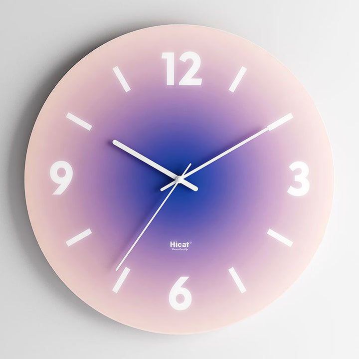 Stylische Luxus Wanduhr aus Glas - Lautloser Betrieb, einzigartiges Design, erhältlich in 9 Farben | Karnz