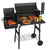 Offset Smoker Holzkohlegrill mit Seitenfeuerbox BBQ | Karnz