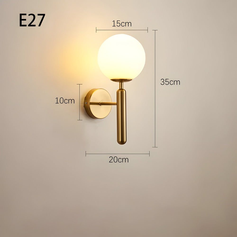 GlansBol Wandlampe – warmer Atmosphärenmacher mit Kupferakzenten | Karnz