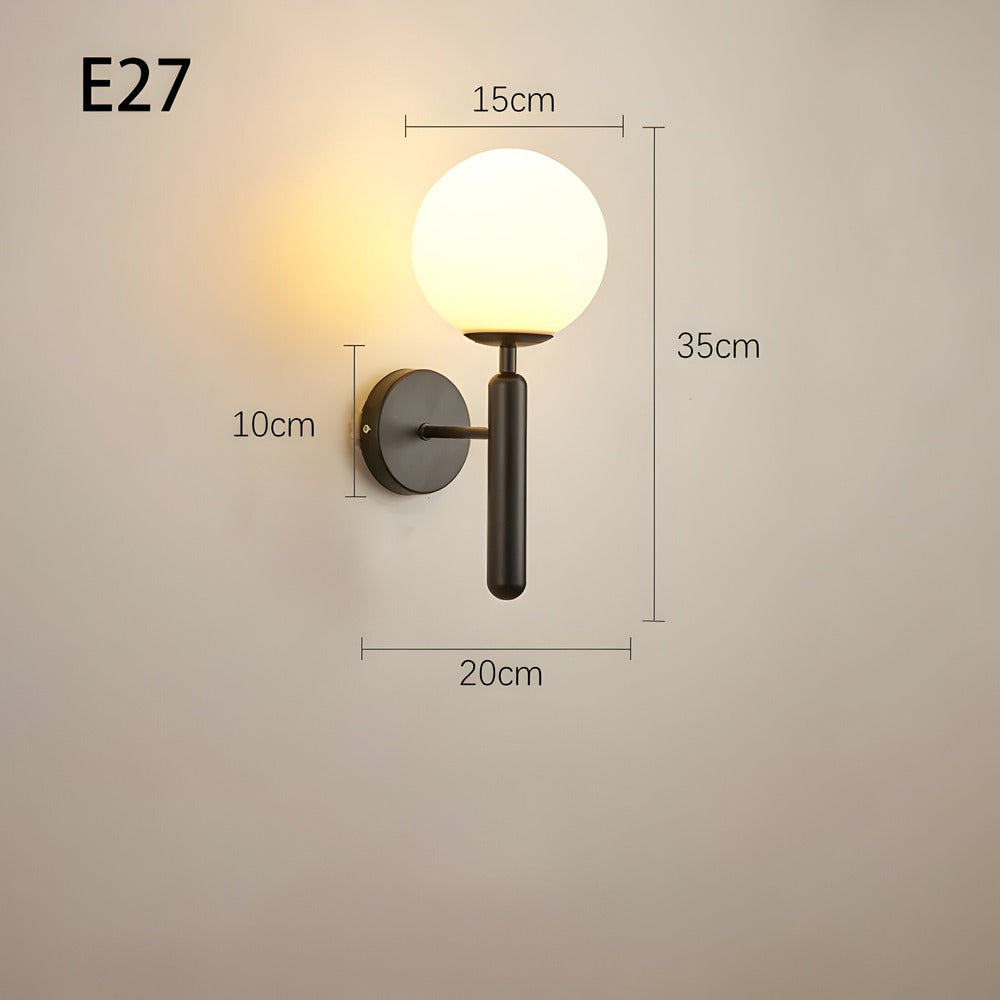 GlansBol Wandlampe – warmer Atmosphärenmacher mit Kupferakzenten | Karnz