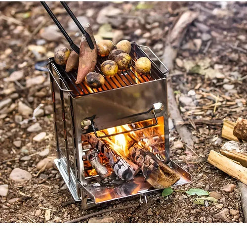 FirePower Compact – Tragbarer Edelstahl Holzofen für Outdoor-Aktivitäten | Karnz