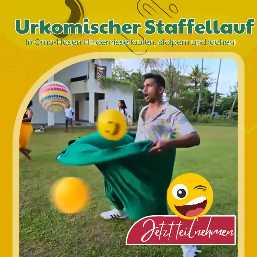Outdoor-Catch-Spiel mit riesigen Hosen für Gruppen-Spaß
