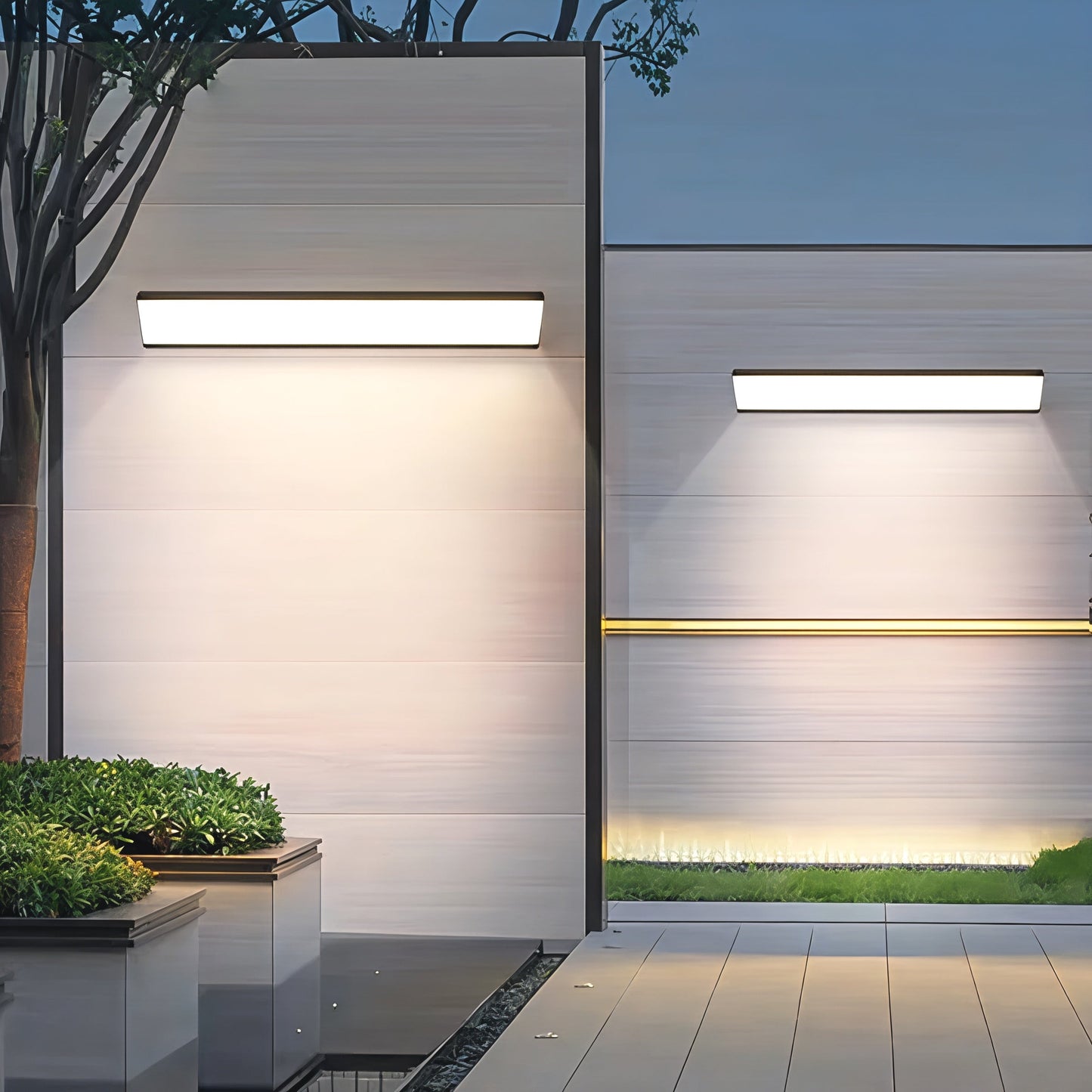 LED-Außenwandleuchte aus Aluminium, wasserdicht