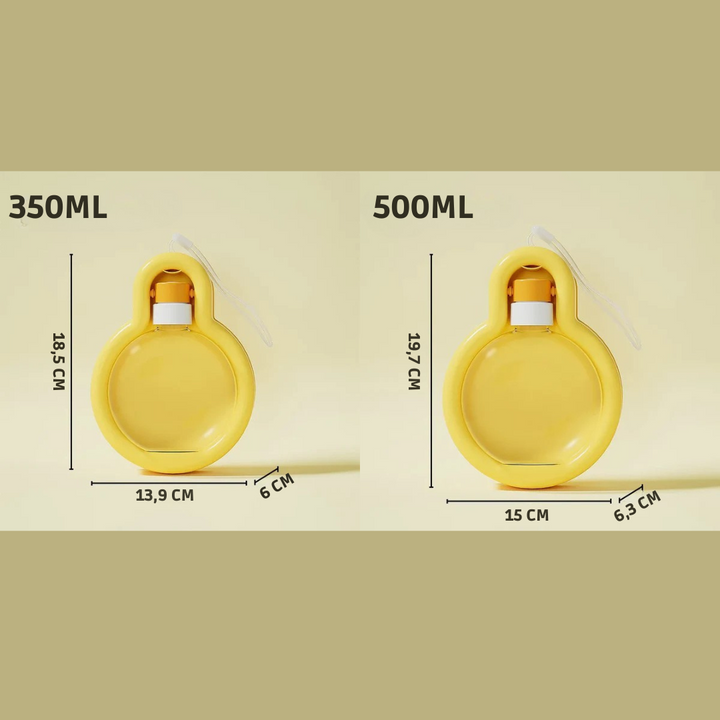 Outdoor-Wasserflasche für Hunde 500 ml mit Schüssel Karnz