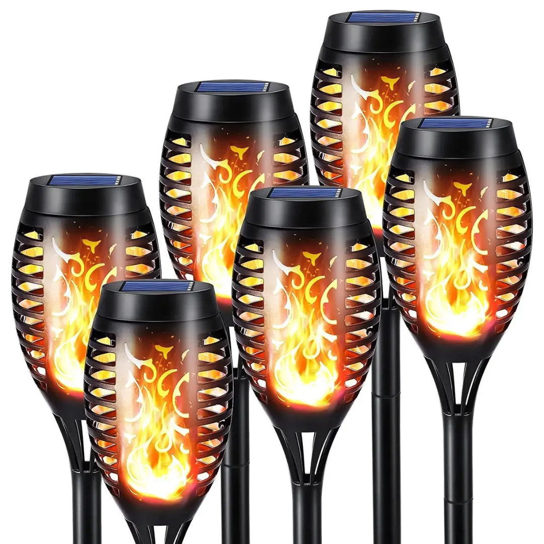 Solarbetriebene LED-Fackeln - SolarFlame | Karnz