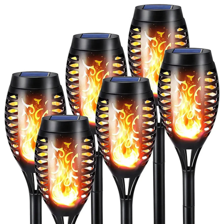Solarbetriebene LED-Fackeln - SolarFlame | Karnz