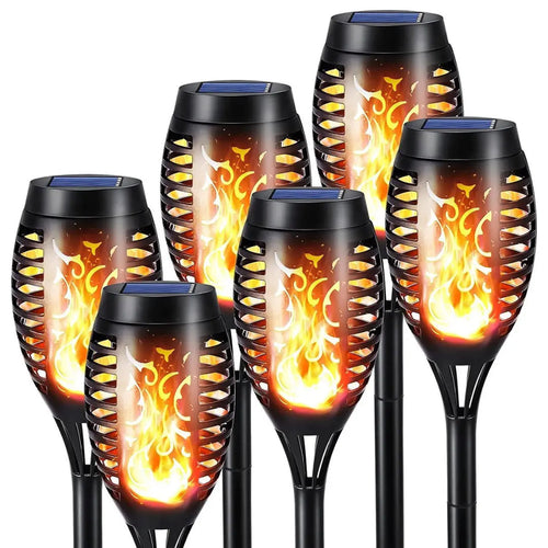 Solarbetriebene LED-Fackeln - SolarFlame | Karnz