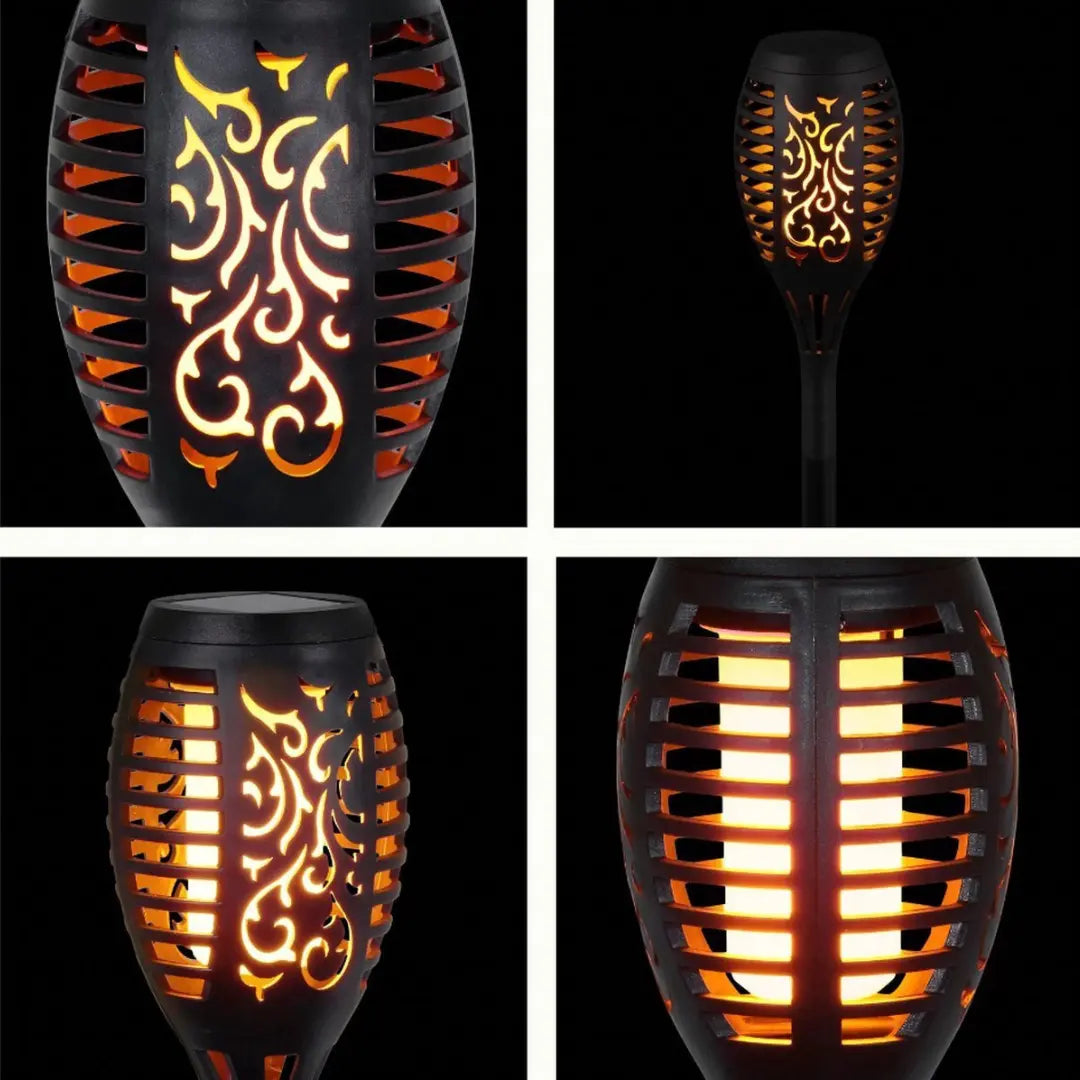 Solarbetriebene LED-Fackeln - SolarFlame | Karnz