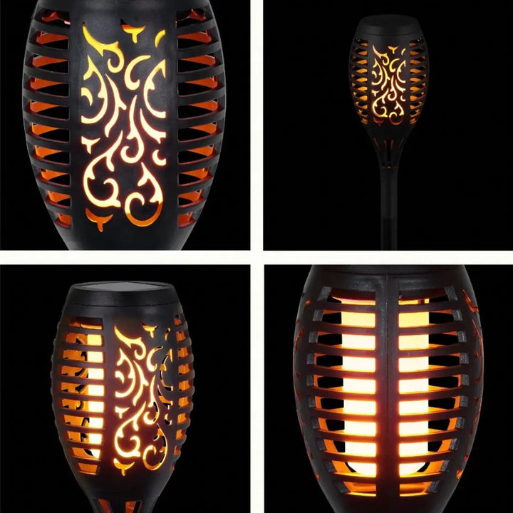 Solarbetriebene LED-Fackeln - SolarFlame | Karnz