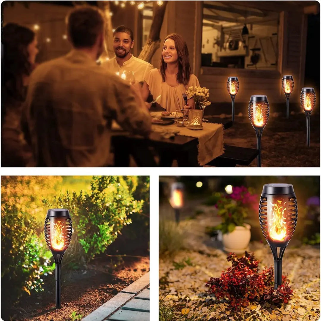 Solarbetriebene LED-Fackeln - SolarFlame | Karnz