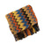 Boho Chevron Bettbezug – Handgewebt – Mit Fransen – Warme Erdtöne | Karnz
