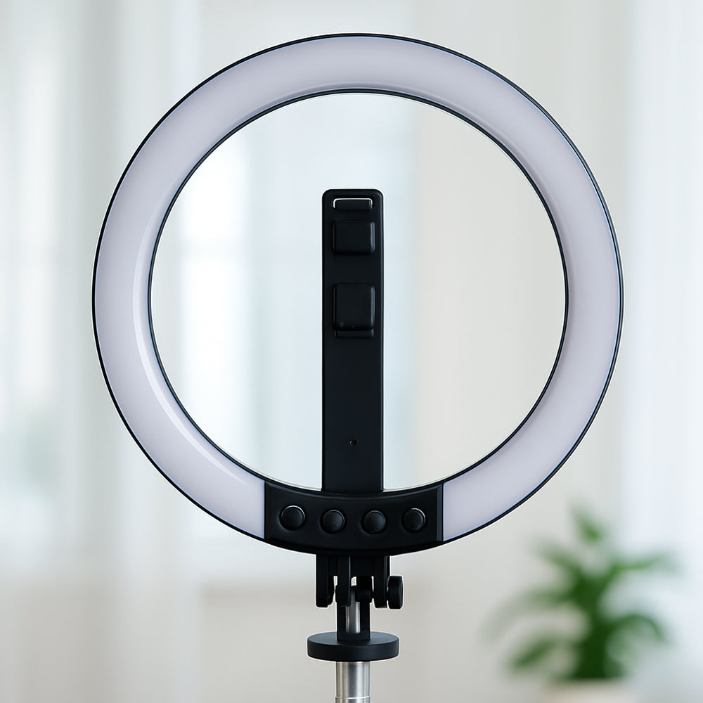 Ring Light mit Fernbedienung & Stativ – 3 Farbtemperaturen – P220-Q | Karnz