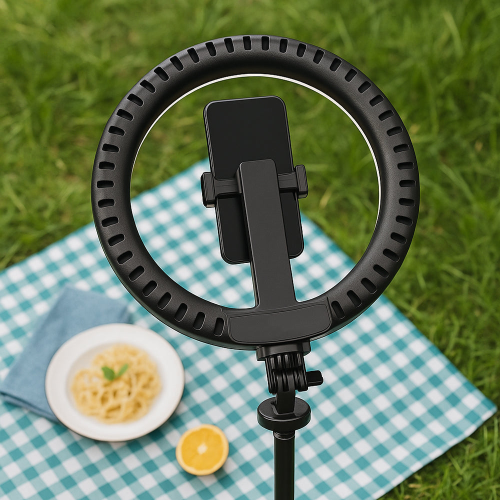 Ring Light mit Fernbedienung & Stativ – 3 Farbtemperaturen – P220-Q | Karnz