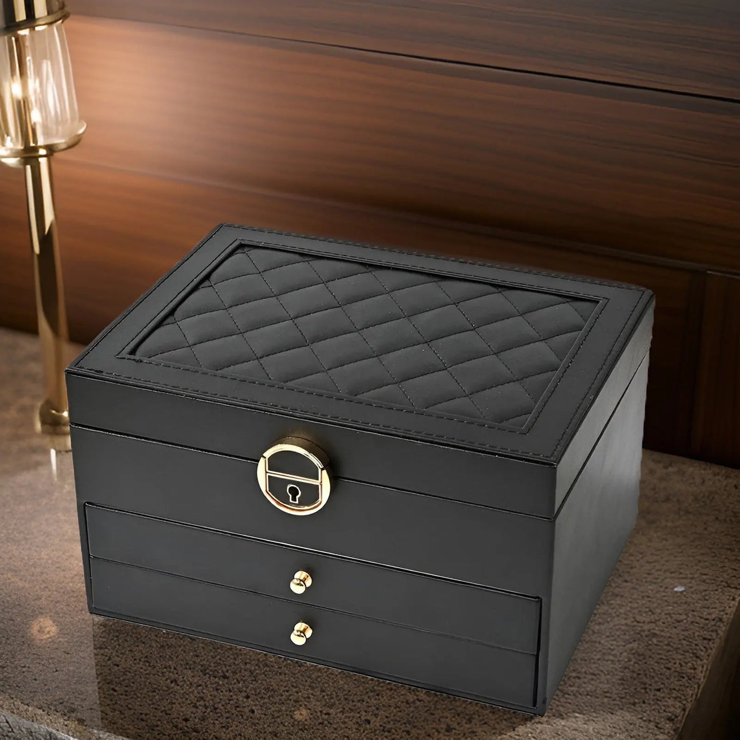 EleganceBox Luxus Schmuckbox – Mehrere Aufbewahrungsbox für Schmuck | Karnz