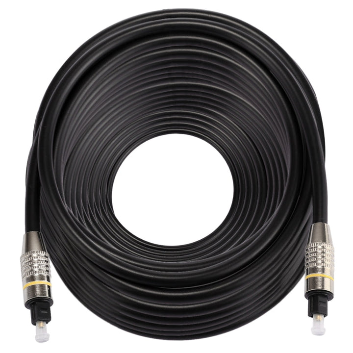 Sandsberg | 30m OD6.0mm vernickeltes Metallkopf Toslink männlich zu männlich digitales optisches Audiokabel