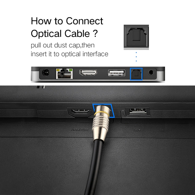 Sandsberg | 30m OD6.0mm vernickeltes Metallkopf Toslink männlich zu männlich digitales optisches Audiokabel