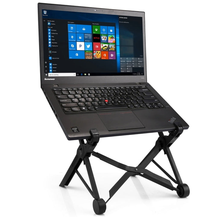 Sandsberg | NEXSTAND Tragbarer Verstellbarer Zusammenklappbarer Tischständer für Laptop / Notebook, Geeignet für: Mehr als 11.6 Zoll (Schwarz)