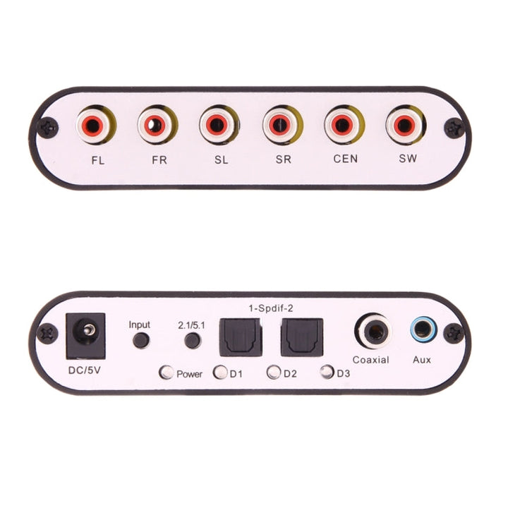 Sandsberg | NEWKENG 51R DTS / AC3 zu Analog 5.1 Audio / Stereo Audio Digital Audio Wandler Decoder