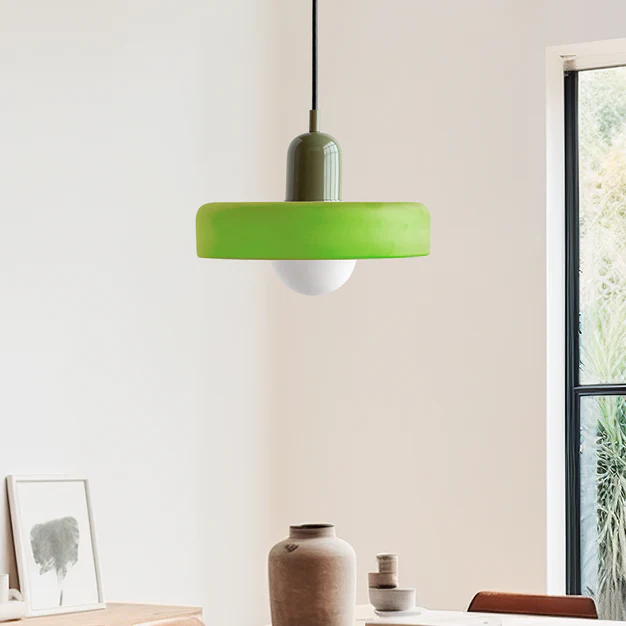 Bauhaus Bunte Glas Pendelleuchte - Moderne Designlampe für Wohnzimmer und Esszimmer | Karnz