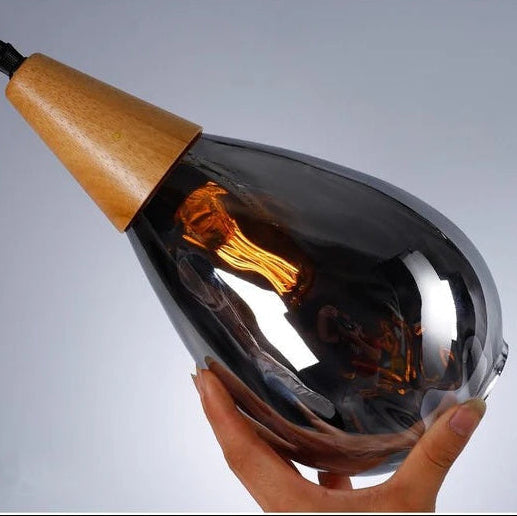 Vintage Tropfen Glas Pendelleuchte für das Esszimmer | Karnz