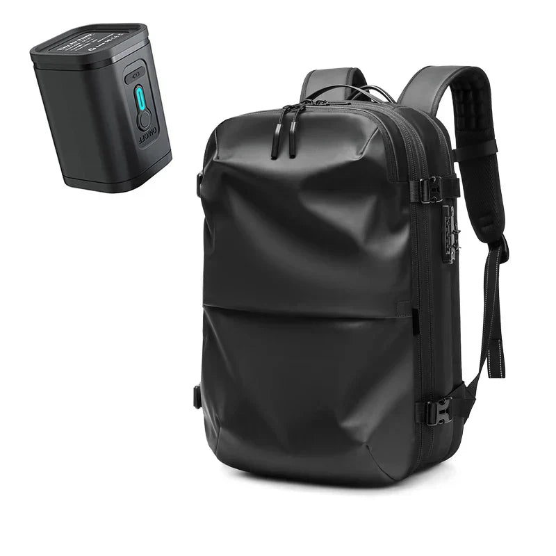 Packlite Slim – Wasserdichter Kompressionsrucksack mit USB-Anschluss für Handgepäck | Karnz