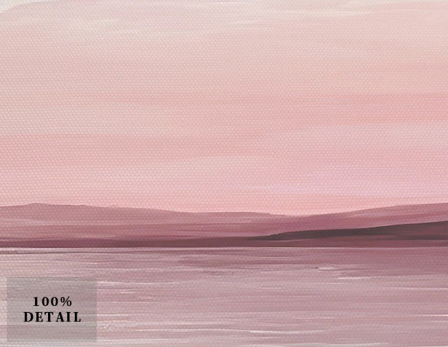 Pastellblau Rosa Lila Abstrakte Landschaft Wandkunst Feine Kunst Leinwanddrucke Breitformatbilder Für das Schlafzimmer Über dem Bett Oder Über dem Sofa | Karnz