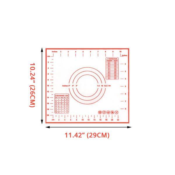Pastry Measurements Silikon Antihaft Backmatte | Karnz