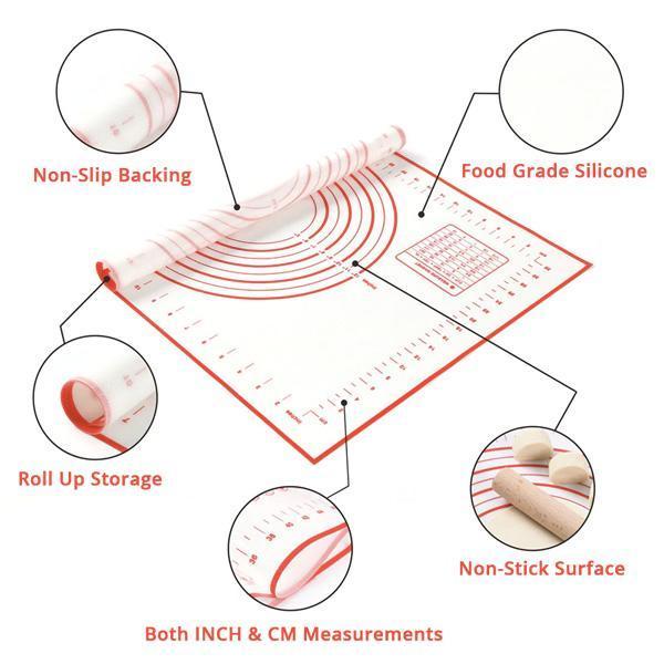 Pastry Measurements Silikon Antihaft Backmatte | Karnz