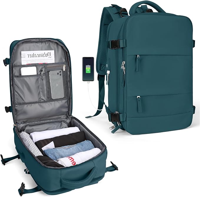Karnz | Robuster Rucksack für Reisen mit USB-Ladeanschluss