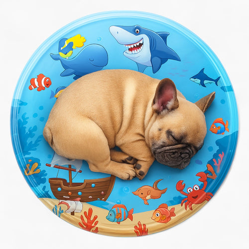 PawTide Kühles Wasserbett für Französische Bulldoggen – Sommererleichterung Haustiermatte | Karnz