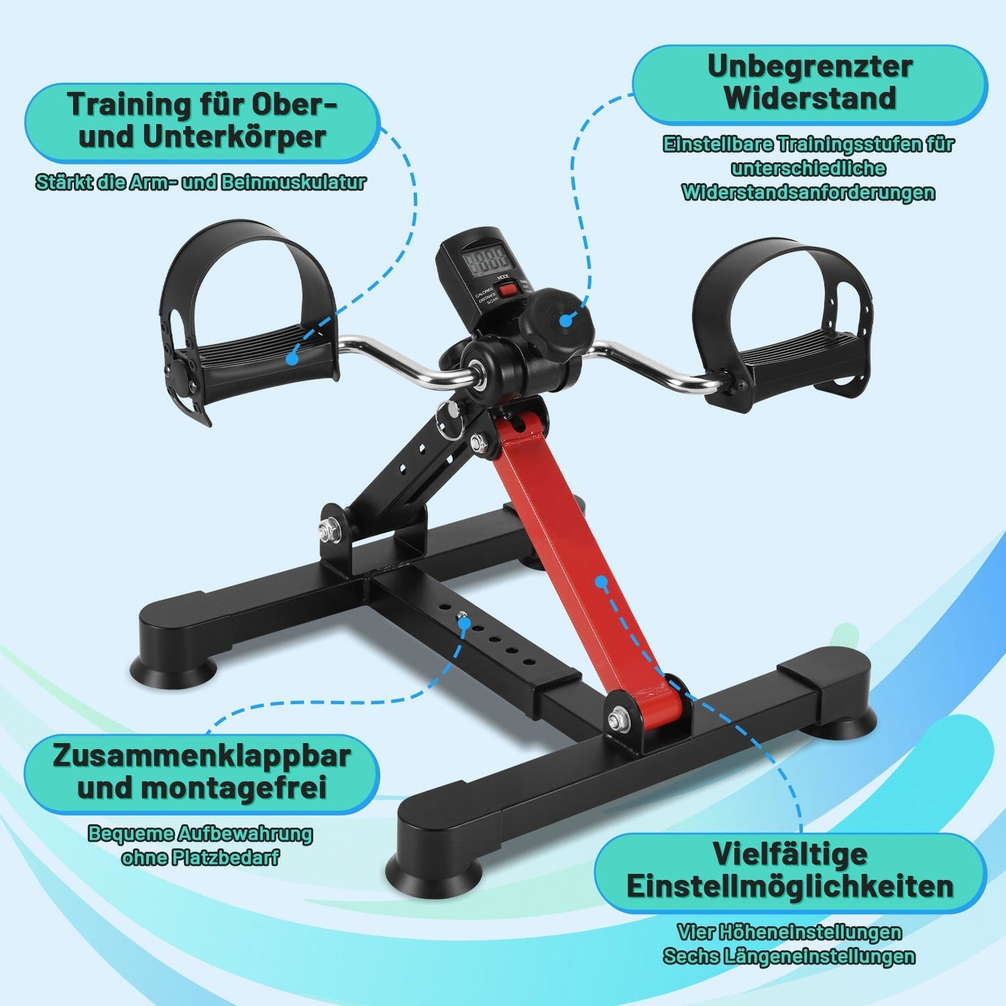 Mini Heimtrainer Pedaltrainer Mini Bike | Karnz