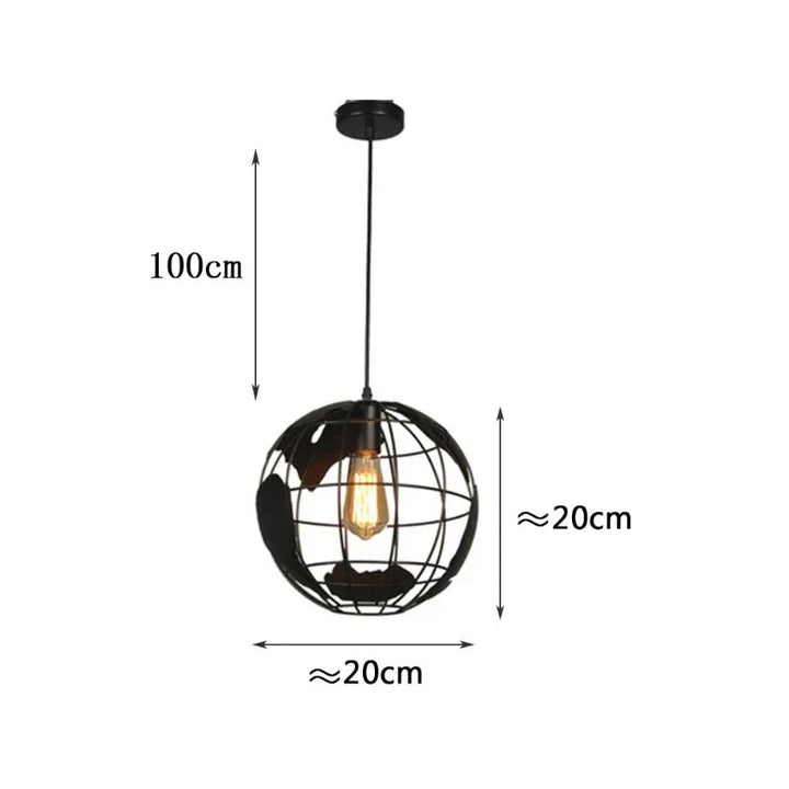 Kreative Erde Kronleuchter Pendelleuchte – Industrial Retro Design aus Metall | Karnz