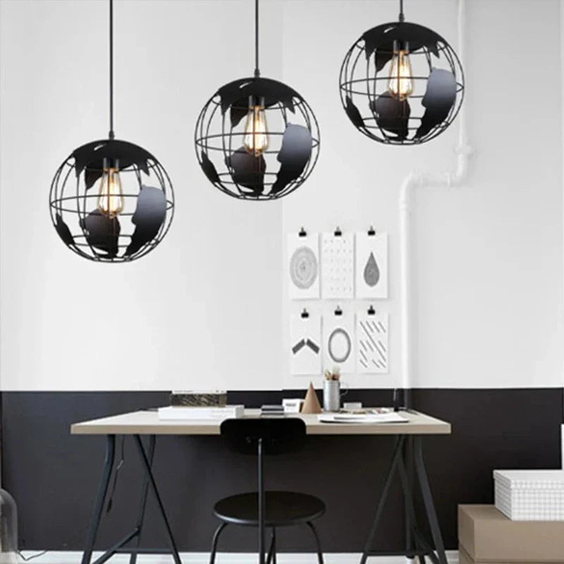 Kreative Erde Kronleuchter Pendelleuchte – Industrial Retro Design aus Metall | Karnz