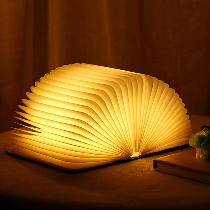 Klappbare Buchlampe mit warmem LED-Licht - StoryGlow | Karnz